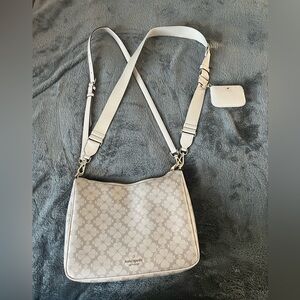 Kate Spade White Floral Crossbody Bag